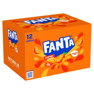 Fanta Orange Can Pack 12 x 330ml