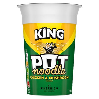 King Pot Noodle King Chicken & Mushroom 114g