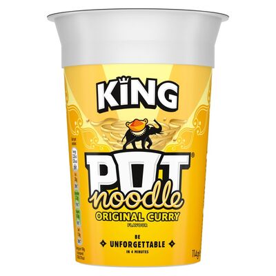 King Pot Noodle King Orginal Curry 114g