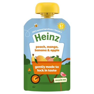 Heinz By Nature Peach. Mango. Banana & Apple 6+ Months 100g