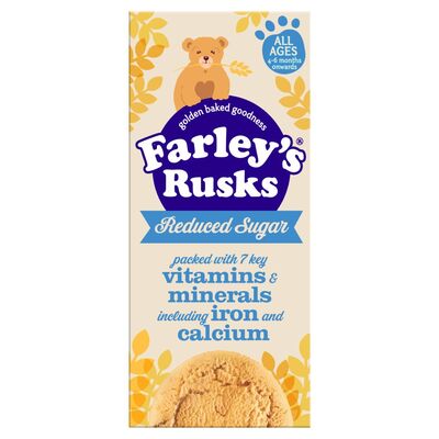 Farley's Rusk Reduced Sugar 6 Months + 9 Pack 150g