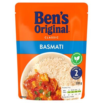 Ben's Original Ready To Heat Basmati 220g