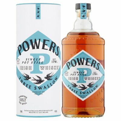 Powers Three Swallow Single Pot Still Irish Whiskey 70cl