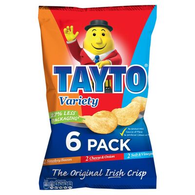 Tayto Variety Crisps 6 Pack 25g