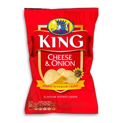 King Cheese & Onion Crisps 35g