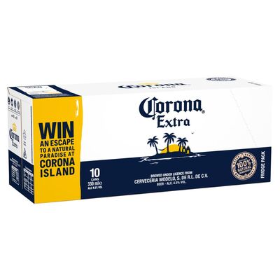 Corona Extra Can 10 Pack 10 x 330ml