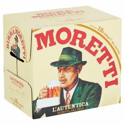 Moretti Premium Lager Bottles 12 x 330ml