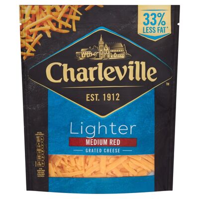 Charleville Protein Med Red Grated Cheddar 180g