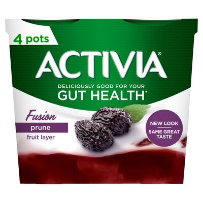 Danone Activia Prune Fusions 4 Pack 120g