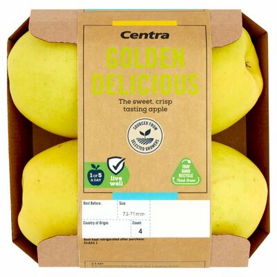 Centra Golden Delicious Apples Tray 4pce