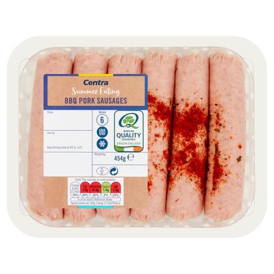 Centra Barbeque Pork Sausages 6 Pack 454g