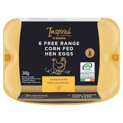Inspired by Centra Free Range Corn Fed Eggs 6pce 