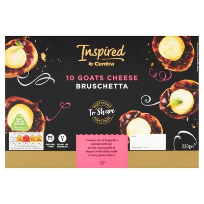 Inspired By Centra Goats Cheese Bruschetta With Red Onion Marmalade 220g