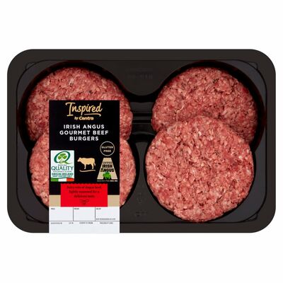 Inspired By Centra Irish Hereford Gourmet Beef Burgers 568g