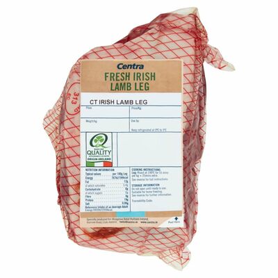 Centra Quality Irish Half Legs Of Lamb Promo 1.2kg