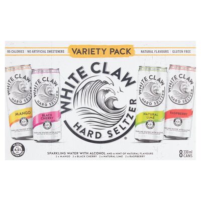 White Claw Variety Can Pack 8 x 330ml