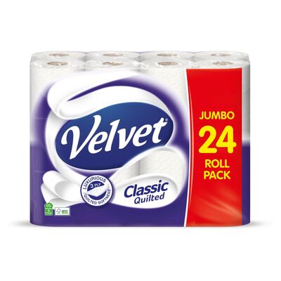 Velvet Classic Quilted Toilet Tissue 24roll