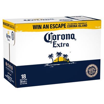 Corona Extra Lager Bottle Pack 18 x 330ml