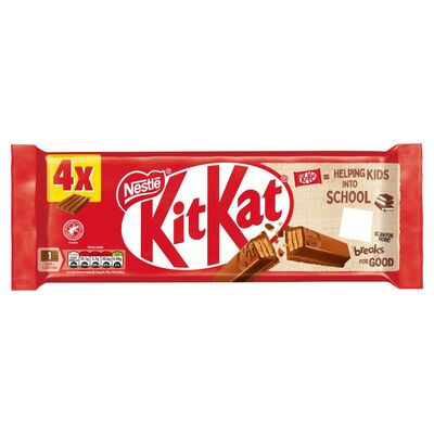 Nestlé KitKat 4 Finger Milk Chocolate Biscuit Bars 4 Pack 41.5g