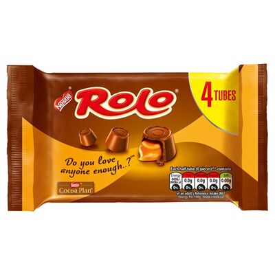 Rolo Milk Chocolate & Caramel Tube 4 Pack 166.4g