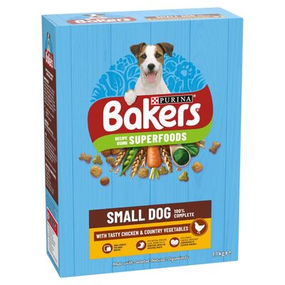 Bakers Chicken & Vegetable Small Dog Dry Food 1.1kg