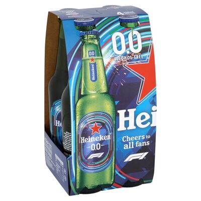 Heineken 0.0 Bottle Pack 4 x 330ml