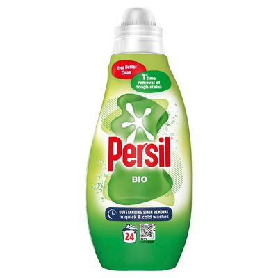 Persil Bio Laundry Washing Liquid Detergent 24 Washes 648ml