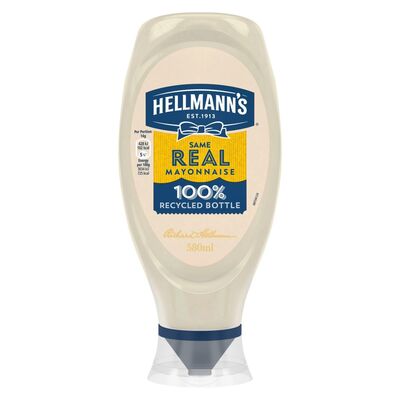 Hellmann's Real Mayonnaise Squeezy 580ml