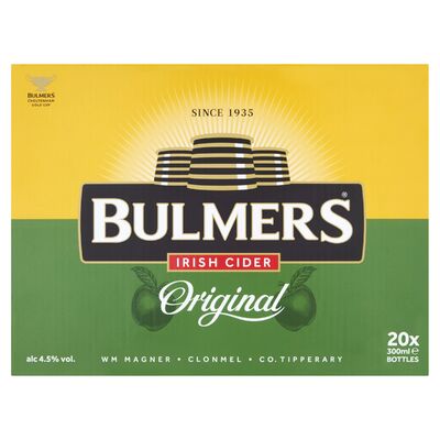 Bulmers Irish Cider Bottle Pack 20 x 300ml