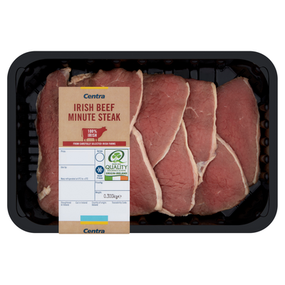 Centra Irish Beef Minute Steaks 300g