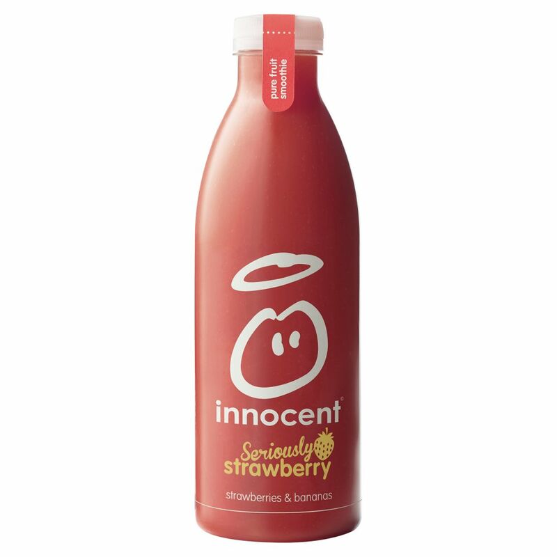 innocent smoothie strawberries & bananas 750ml