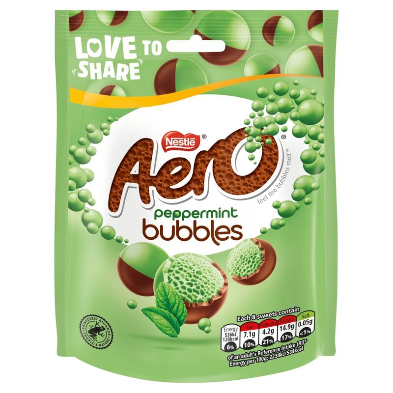 Aero Peppermint Bubbles 80g